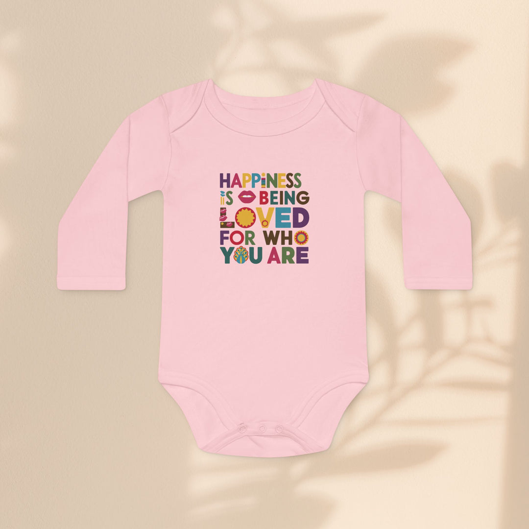 Baby Long-Sleeve Organic Bodysuit - Loved For Who You Are