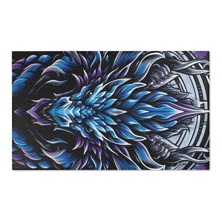 Mystical Dragon Area Rug - Bohemian Home Decor, Gift for Fantasy Lovers