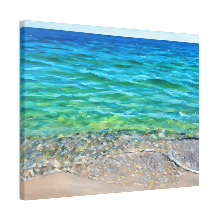 Coastal Serenity Seascape Canvas Art Print