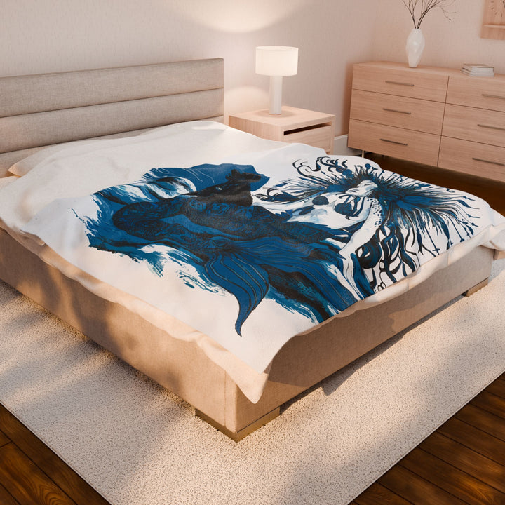 Velveteen Plush Blanket - Majestic Mermaid