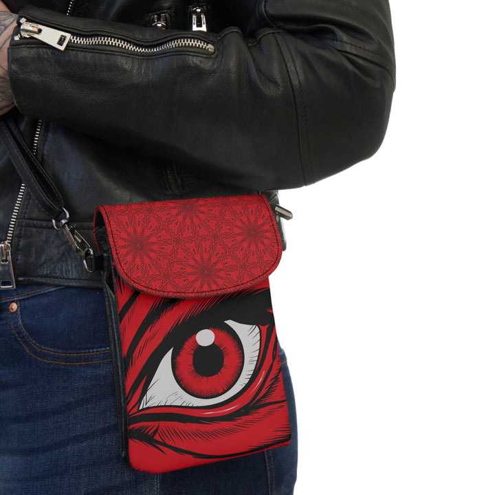 Small Cell Phone Wallet - Red Eye