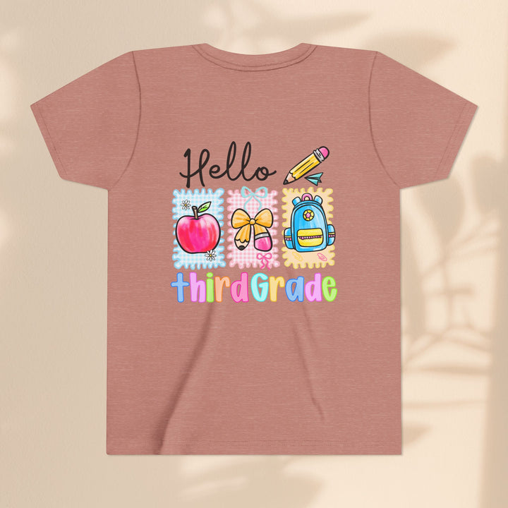 Colorful Third Grade Youth Tee, Back to School Shirt, Kids Graphic T-Shirt, 3rd Grade Celebration Apparel, Cute School Outfit, Fun [...]