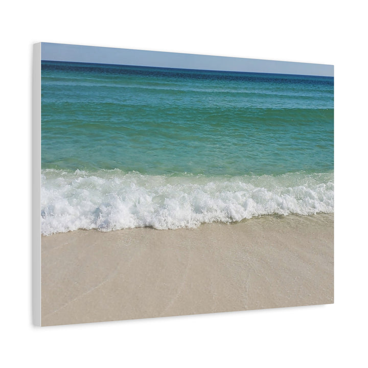 Beach Waves Matte Canvas Print – 1.25-Inch Stretched Seascape
