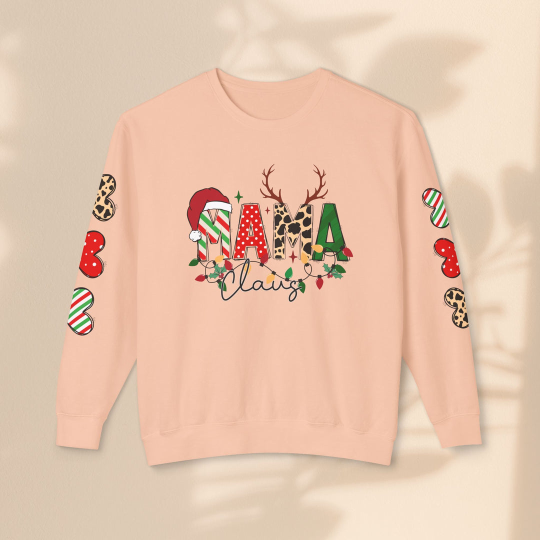 Unisex Lightweight Crewneck Sweatshirt - Mama Claus