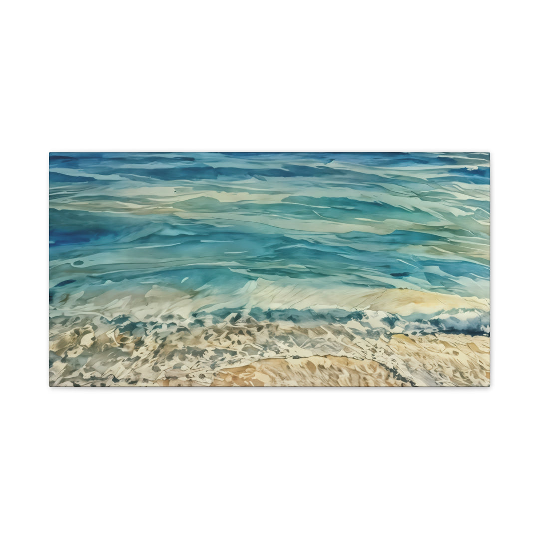 Stretched Beach Art Canvas Print