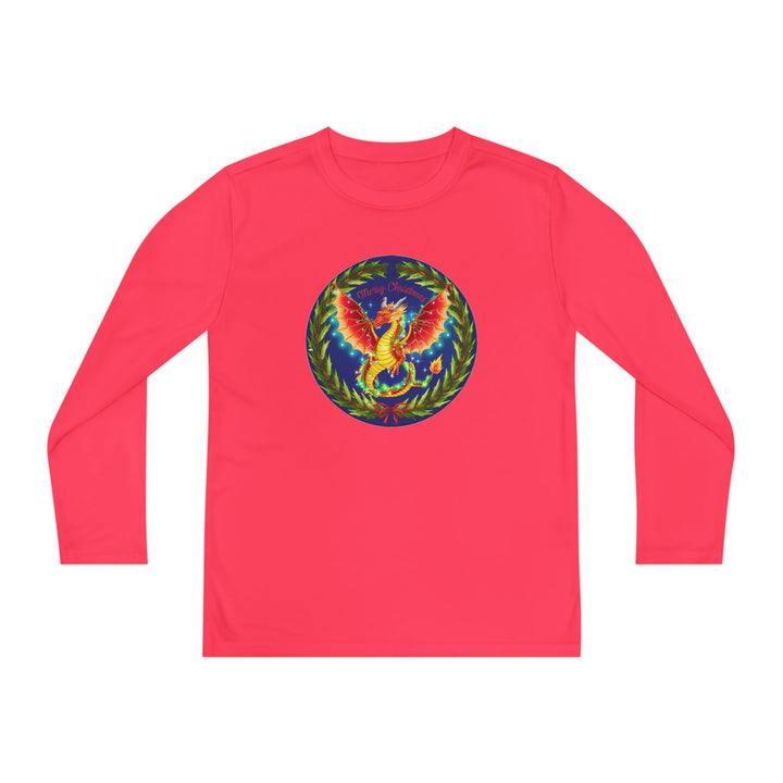 Youth Long Sleeve Competitor Tee - Christmas Dragon