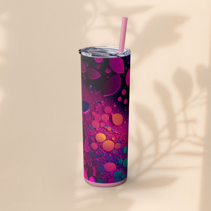 Skinny Tumbler with Straw, 20oz - Mer Sparkle