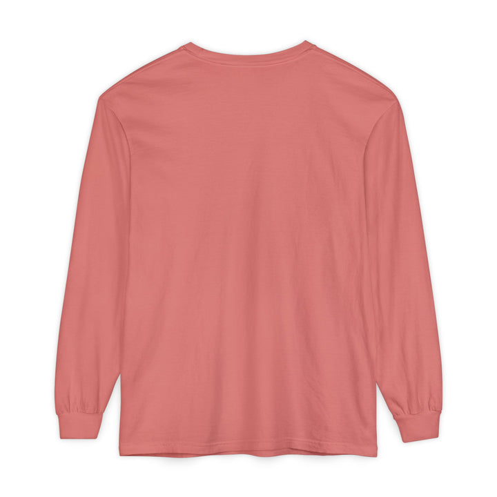 Unisex Garment-dyed Long Sleeve T-Shirt - Eating Christmas Cookies For Two