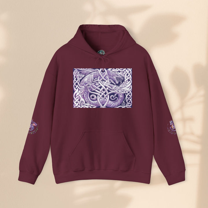 Celtic Dragon Hoodie, Gift for Fantasy Lovers