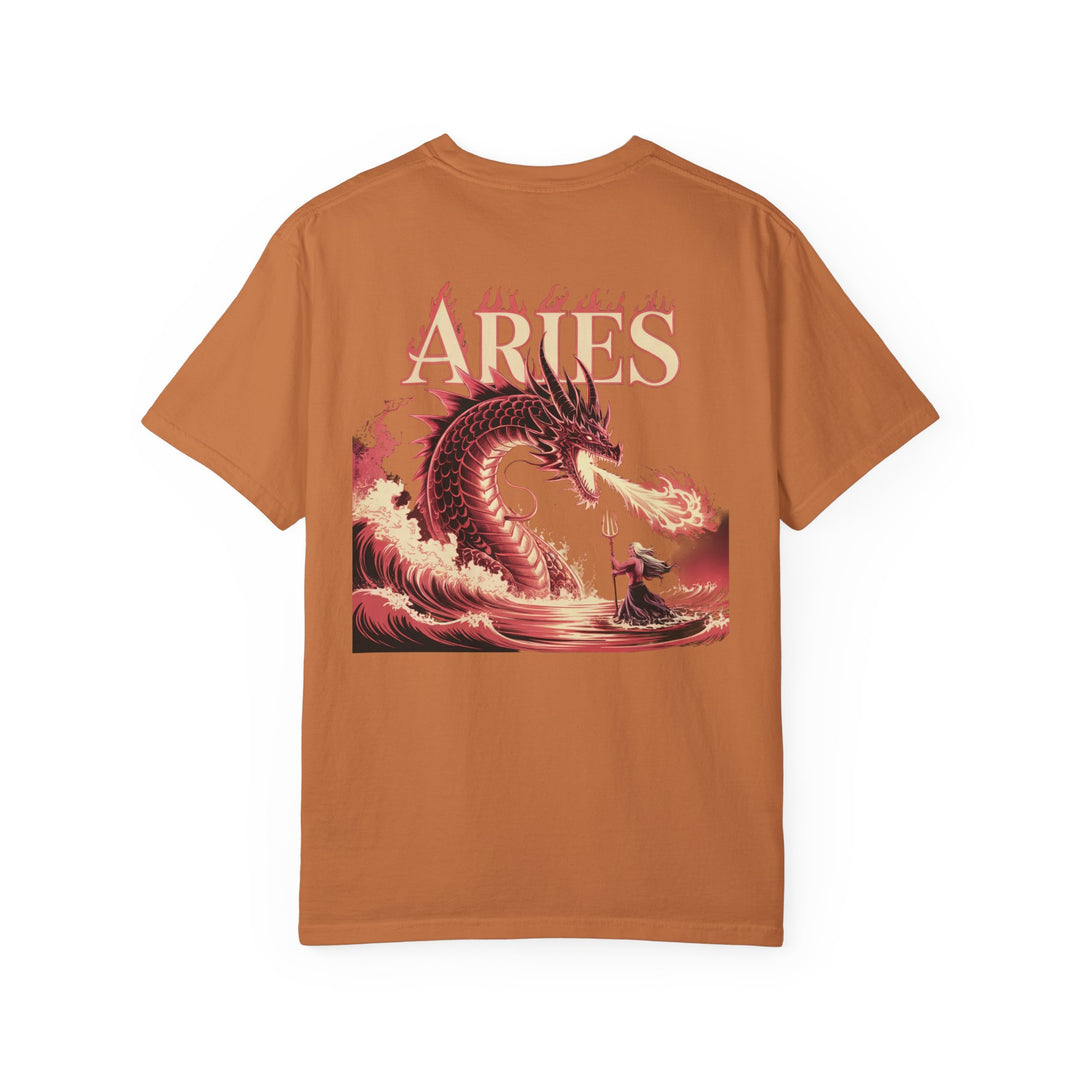 Aries Graphic T-Shirt: Unisex Astrology Tee, Zodiac Shirt for Birthdays & Everyday Wear, Perfect Gift for Aries Friends