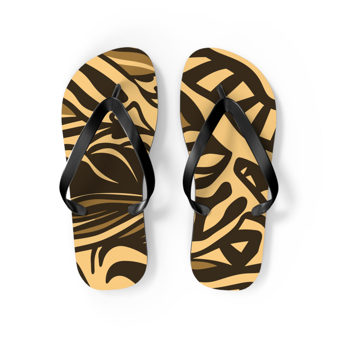 Flip Flops - Orange Tribal