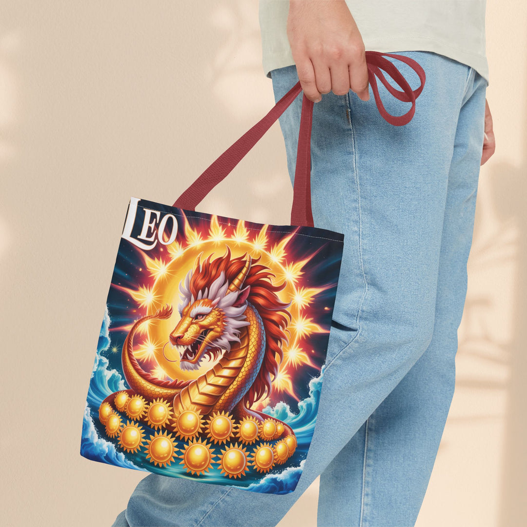Leo Zodiac Tote Bag, Astrology Bag, Horoscope Tote, Birthday Gift, Festival Bag, Celestial Art Bag