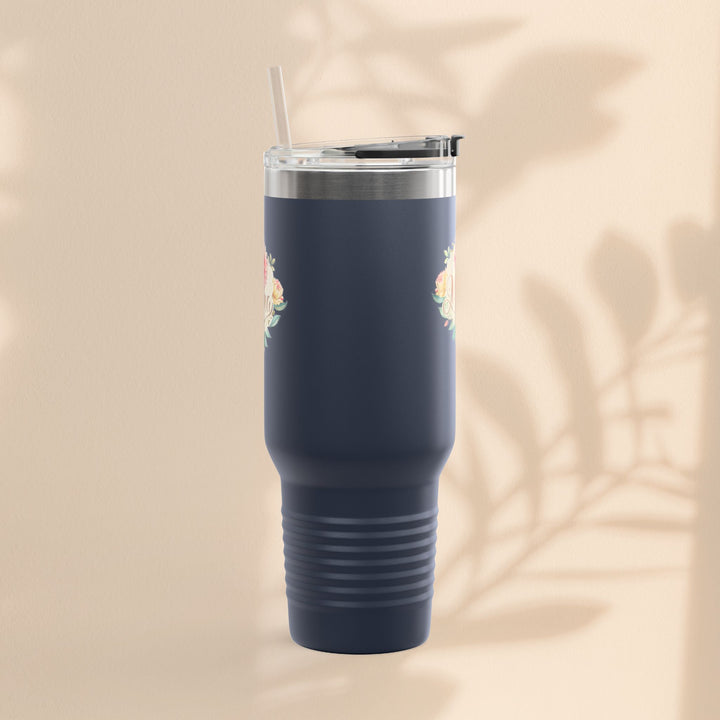 Floral Insulated Travel Mug for Moms - 40oz