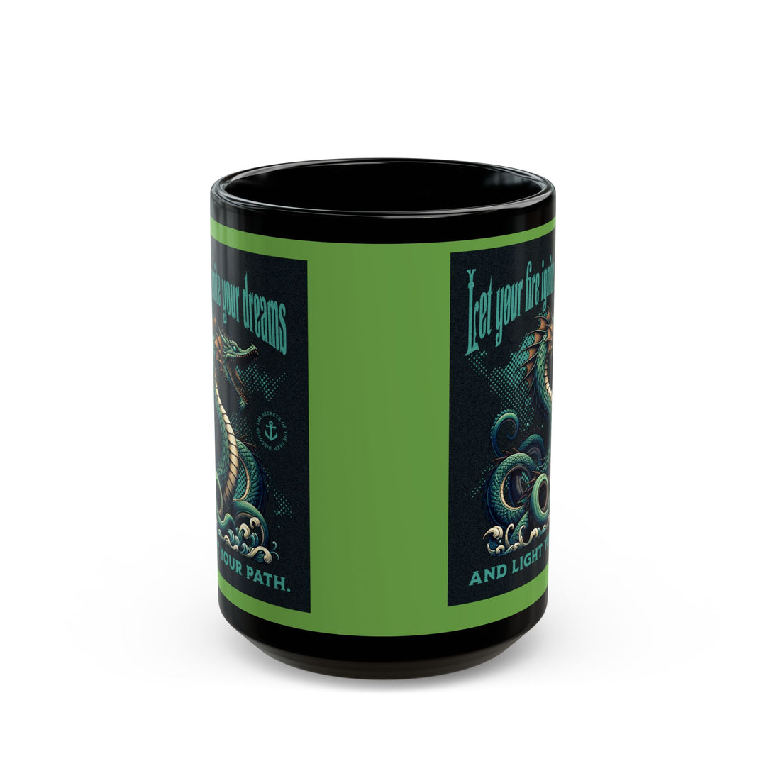 Black Mug (11oz, 15oz) - Dragon Light