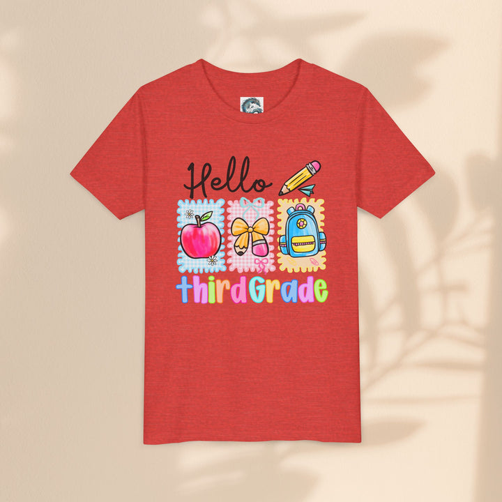 Colorful Third Grade Youth Tee, Back to School Shirt, Kids Graphic T-Shirt, 3rd Grade Celebration Apparel, Cute School Outfit, Fun [...]