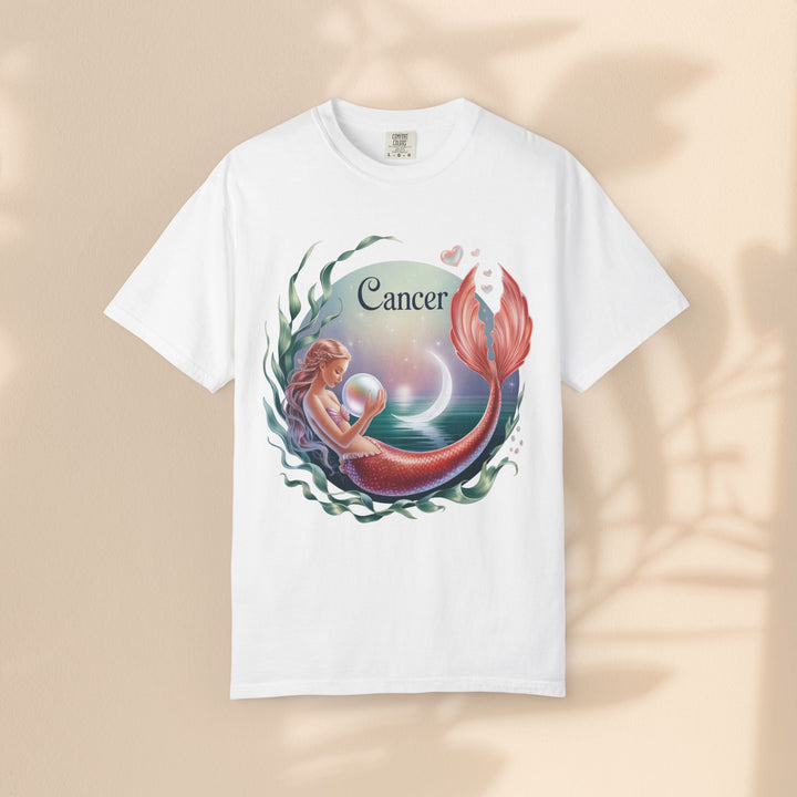 Cancer Zodiac Mermaid T-shirt, Astrology Tee, Astrological Sign Shirt, Gift for Cancer, Horoscope T-shirt, Cute Zodiac Apparel