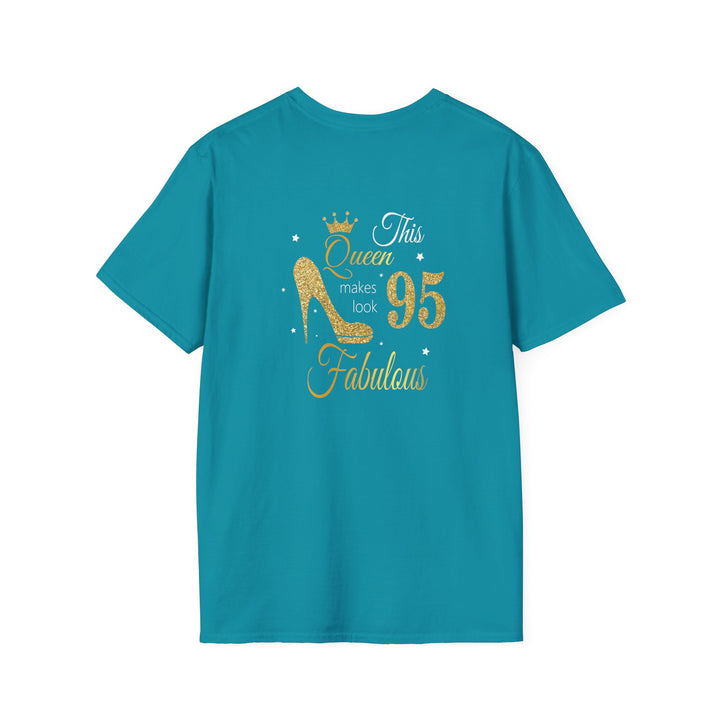 95 year old Fabulous Queen T-Shirt, Stylish Graphic Tee, Birthday Gift, Fashion Top, Statement Shirt
