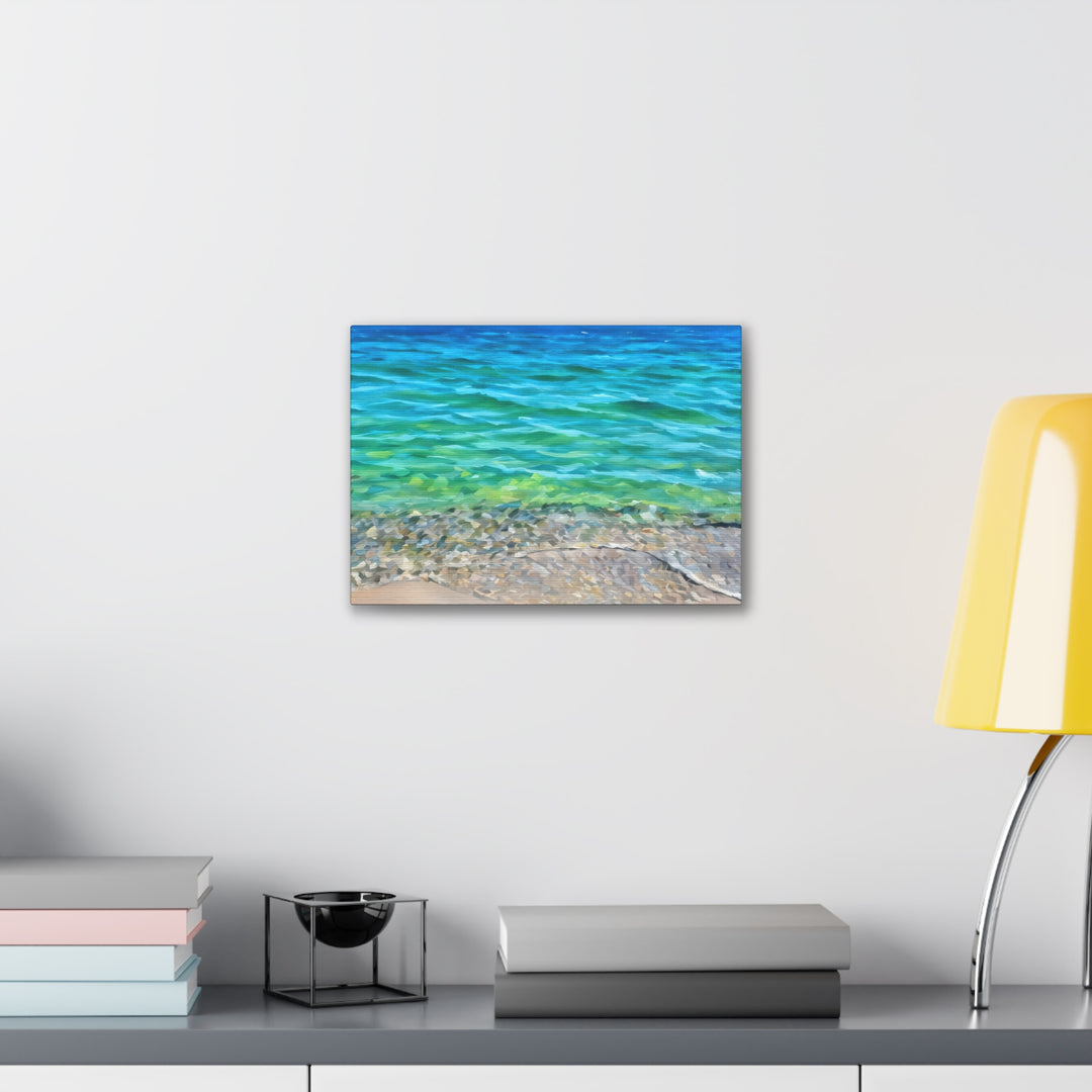 Coastal Serenity Seascape Canvas Art Print