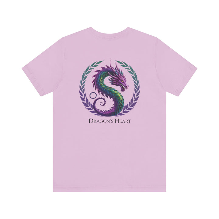 Mythical Dragon's Heart Unisex Tee, Fantasy Shirt, Gift for Gamers, Unique Dragon Design, Casual Wear, Dragon Lover's Apparel