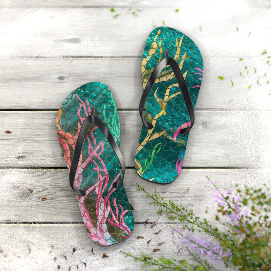 Flip Flops - Mermaid Scale Net