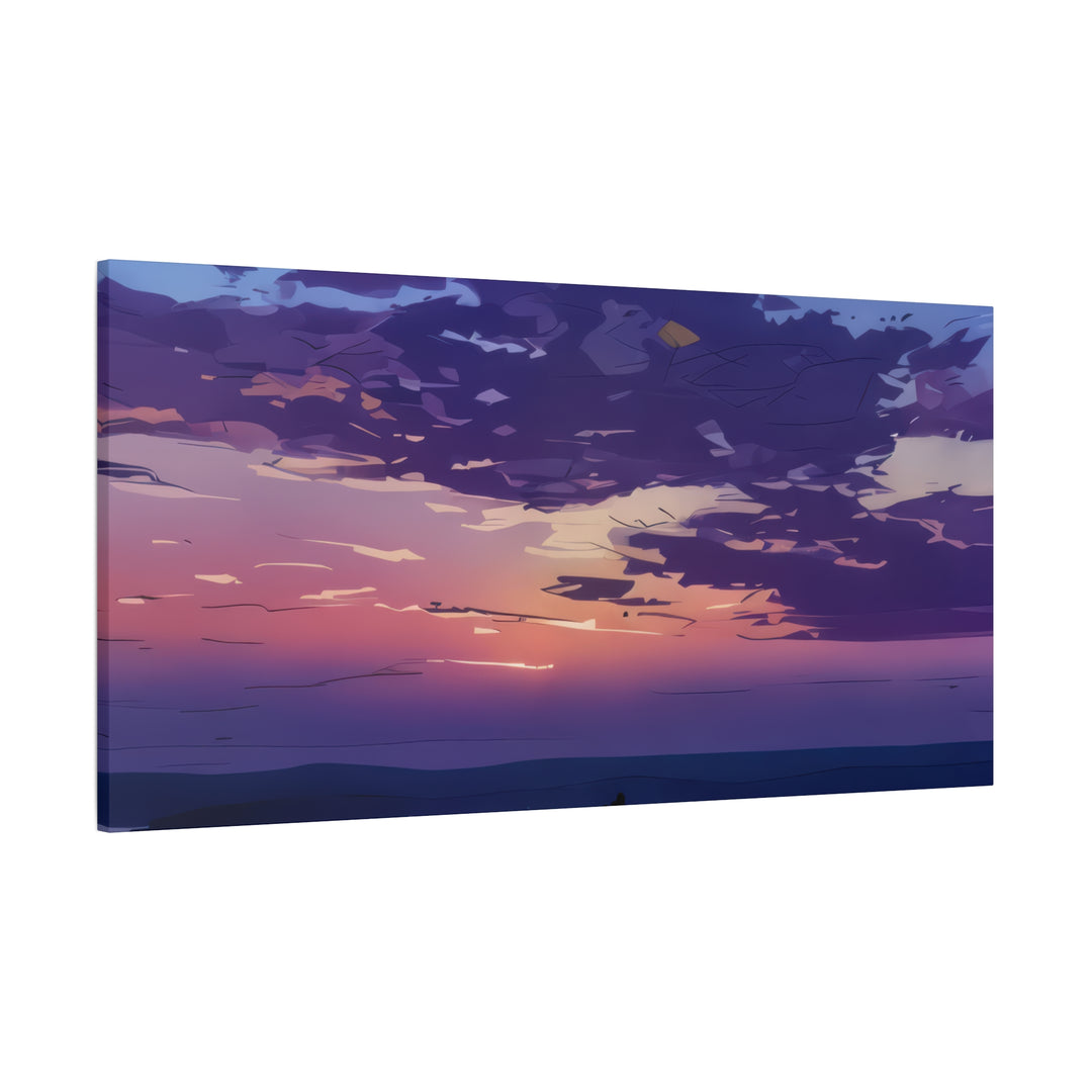 Elegant Sunset Canvas Print for Bedroom and Living Room
