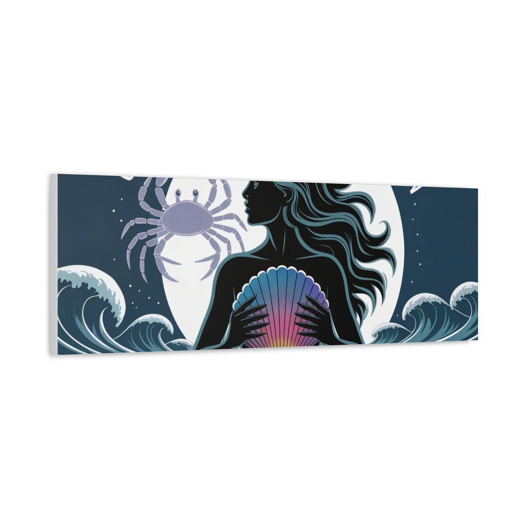 Zodiac Cancer Matte Stretched Canvas Wall Art