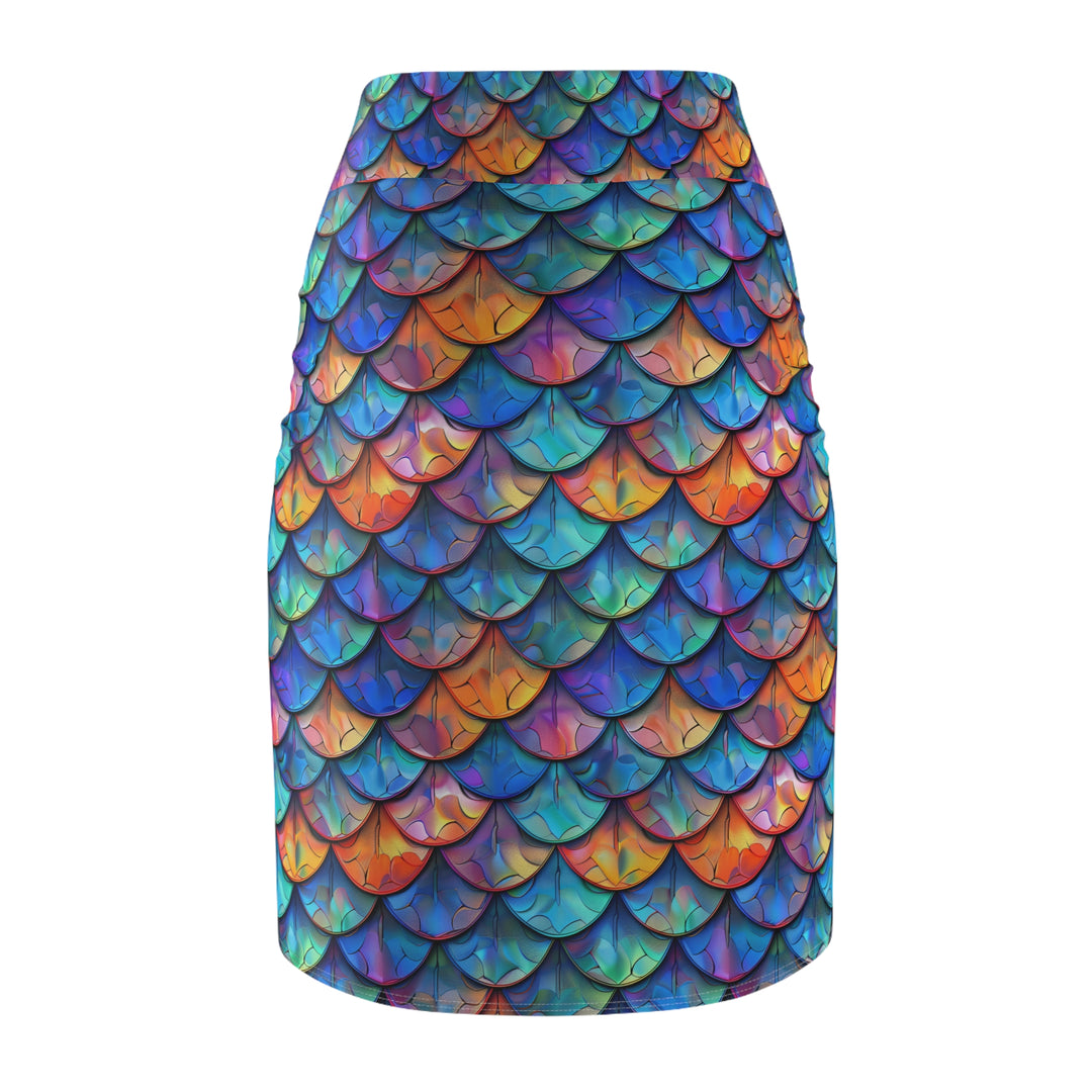 Women's Pencil Skirt - Color Me Mermaid