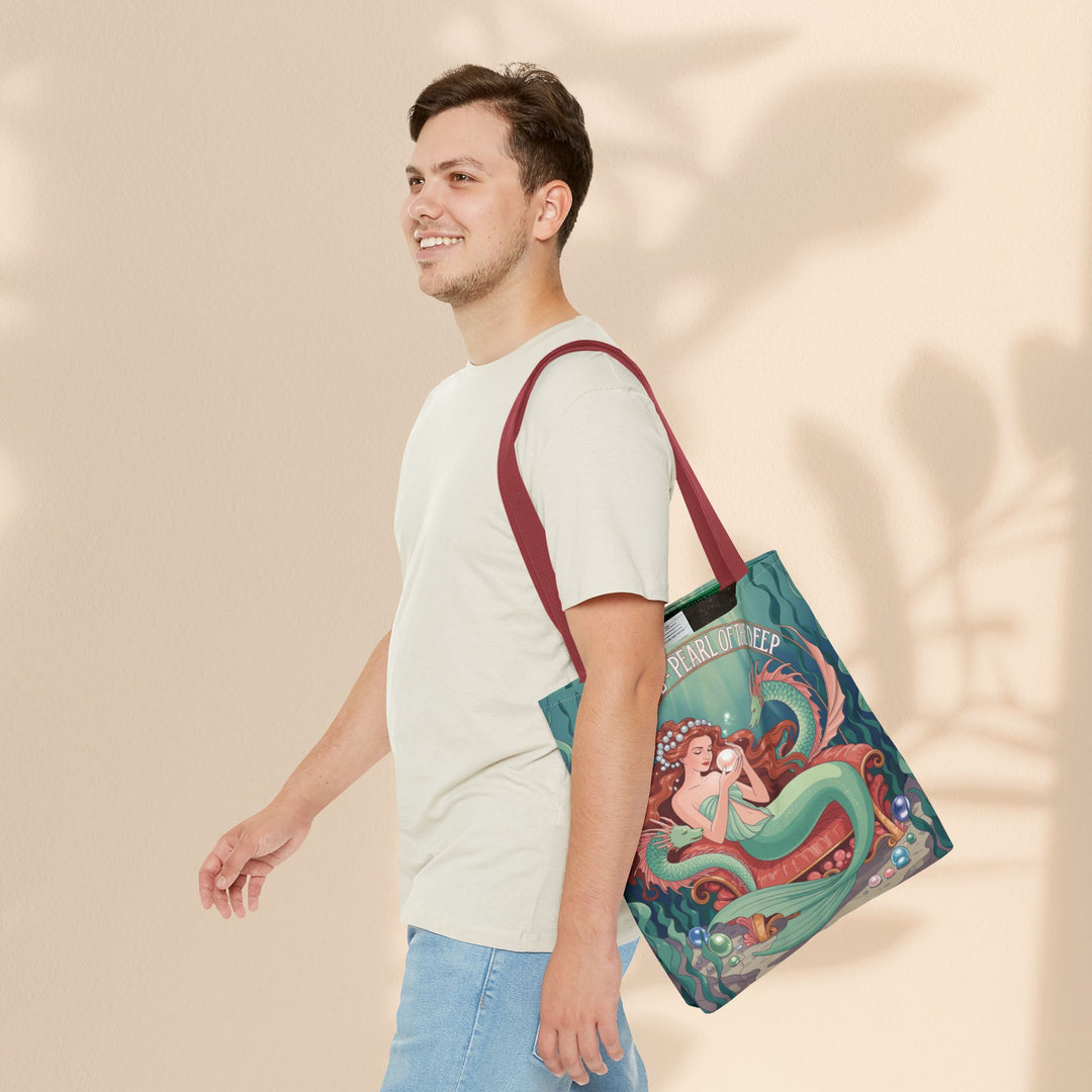 Taurus Mermaid Tote Bag, Taurus Zodiac, Ocean Lover Gift, Beach Accessory, Astrology Decor, Unique Shopping Bag