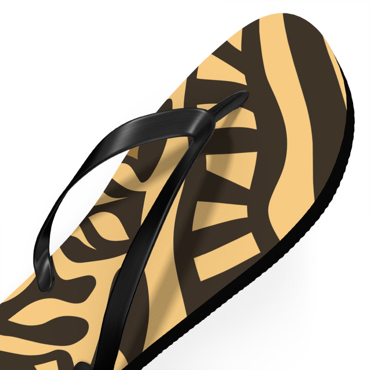 Flip Flops - Orange Tribal