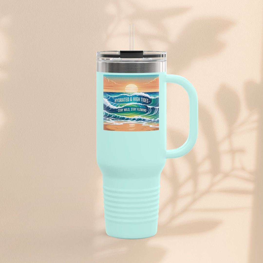 Ocean Wave Insulated Travel Mug, 40oz