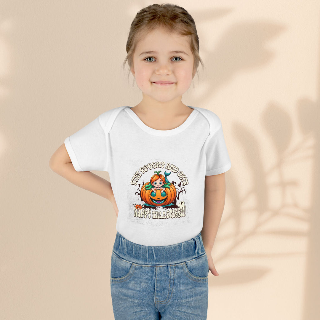 Stay Spooky and Cute Infant Halloween Bodysuit – Pumpkin Baby Costume & Fall Outfit