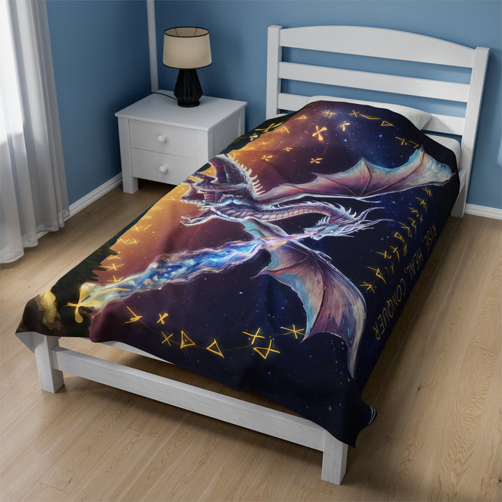 Fantasy Dragon Velveteen Plush Blanket