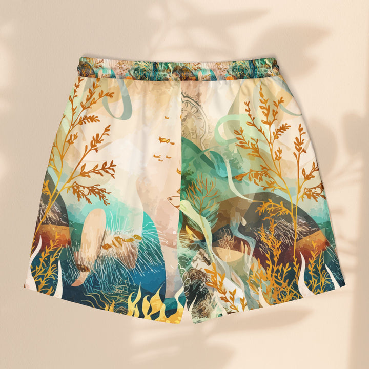 Ocean-Inspired Unisex Swim Shorts - Vibrant Underwater Art Design - Marine Life