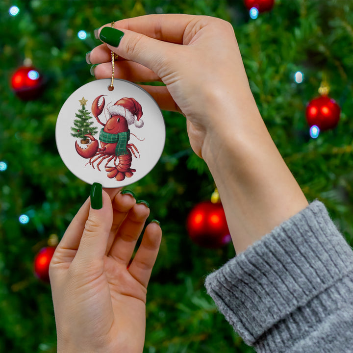 Ceramic Ornament - Merry Crab Christmas