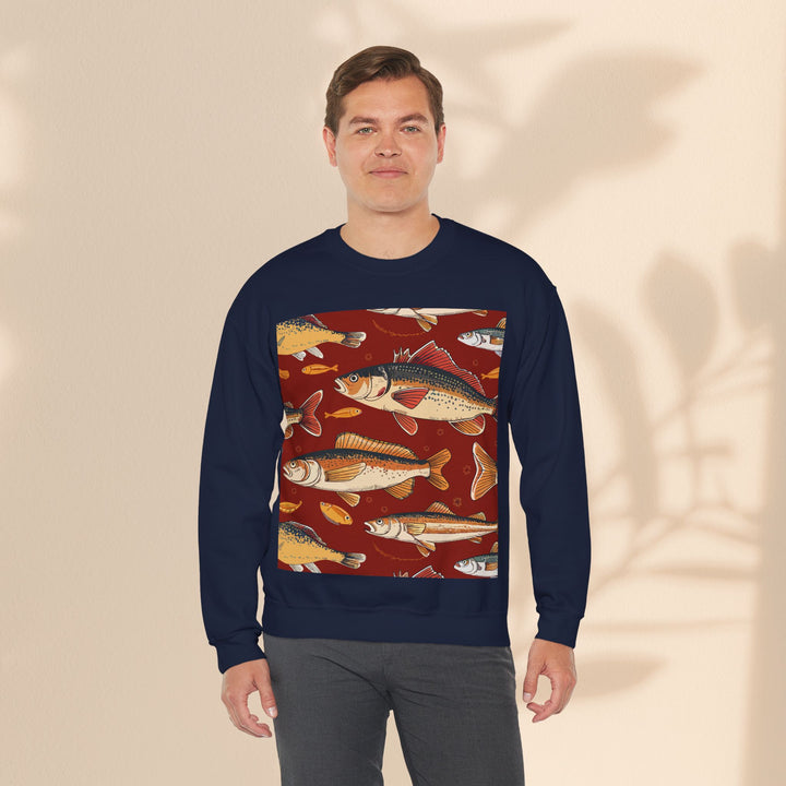 Unisex Heavy Blend™ Crewneck Sweatshirt - Red Fish