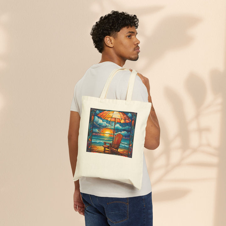 Cotton Canvas Tote Bag - Beach Rest