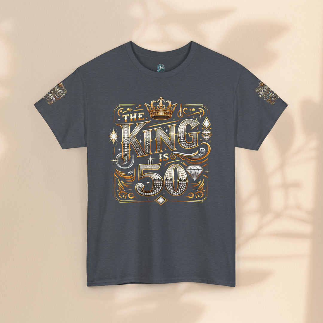Royal 50th Birthday Tee, Vintage King Shirt, Men’s Birthday Gift, Celebrate 50 Years, Custom Graphic T-Shirt, Fun Party Top