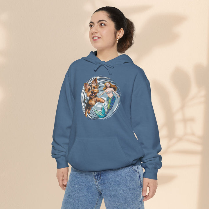 Mermaid and Terrier Hoodie