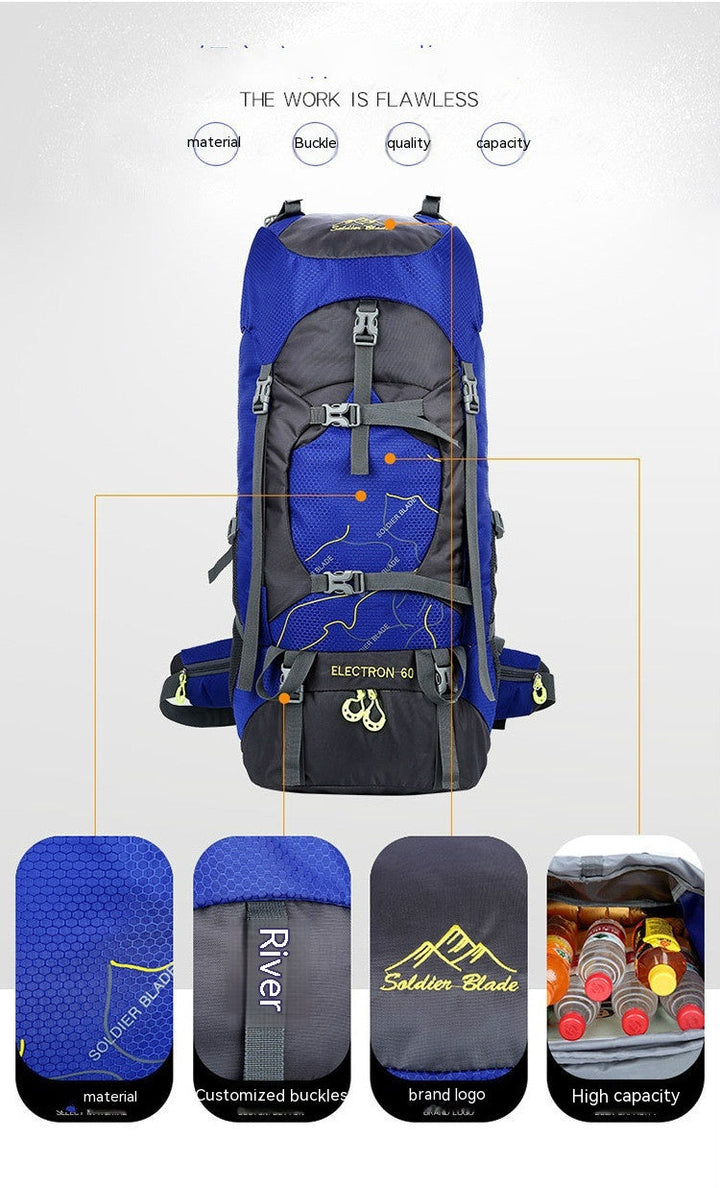 Large-Capacity Hiking and Mountaineering Backpack