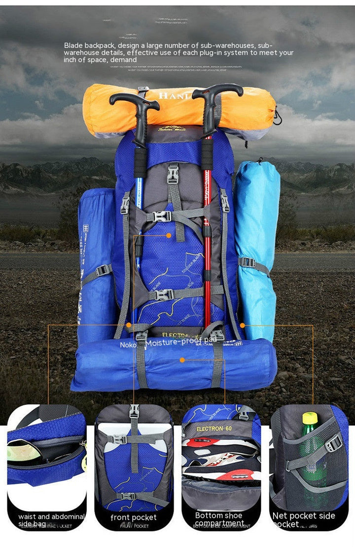 Large-Capacity Hiking and Mountaineering Backpack