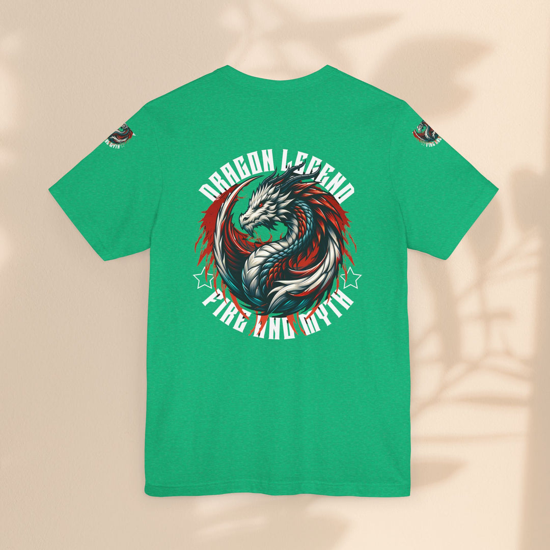 Unisex Jersey Short Sleeve Tee - Dragon Legend Fire and Myth