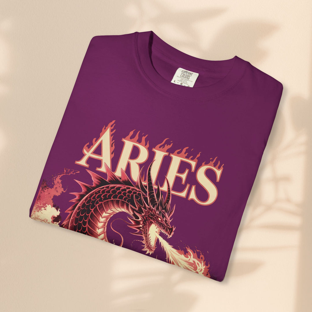 Aries Graphic T-Shirt: Unisex Astrology Tee, Zodiac Shirt for Birthdays & Everyday Wear, Perfect Gift for Aries Friends