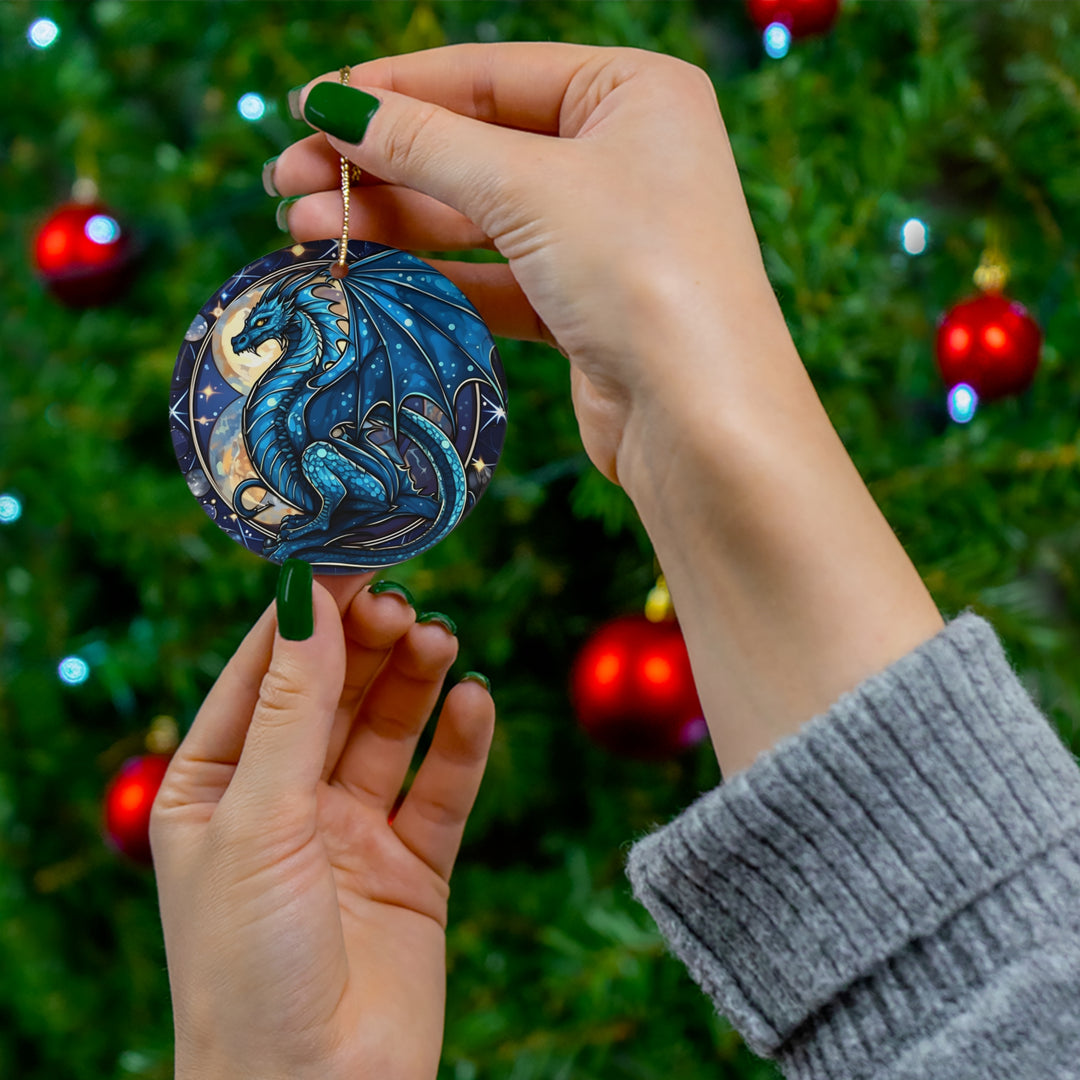 Ceramic Ornament - Blue Dragon