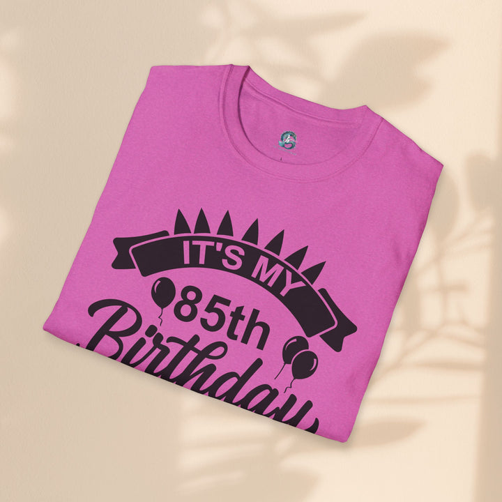 85th Birthday Celebration T-Shirt, Unisex Softstyle Tee for 85th Birthday, Milestone Birthday Gift, Birthday Party Outfit, Cute [...]