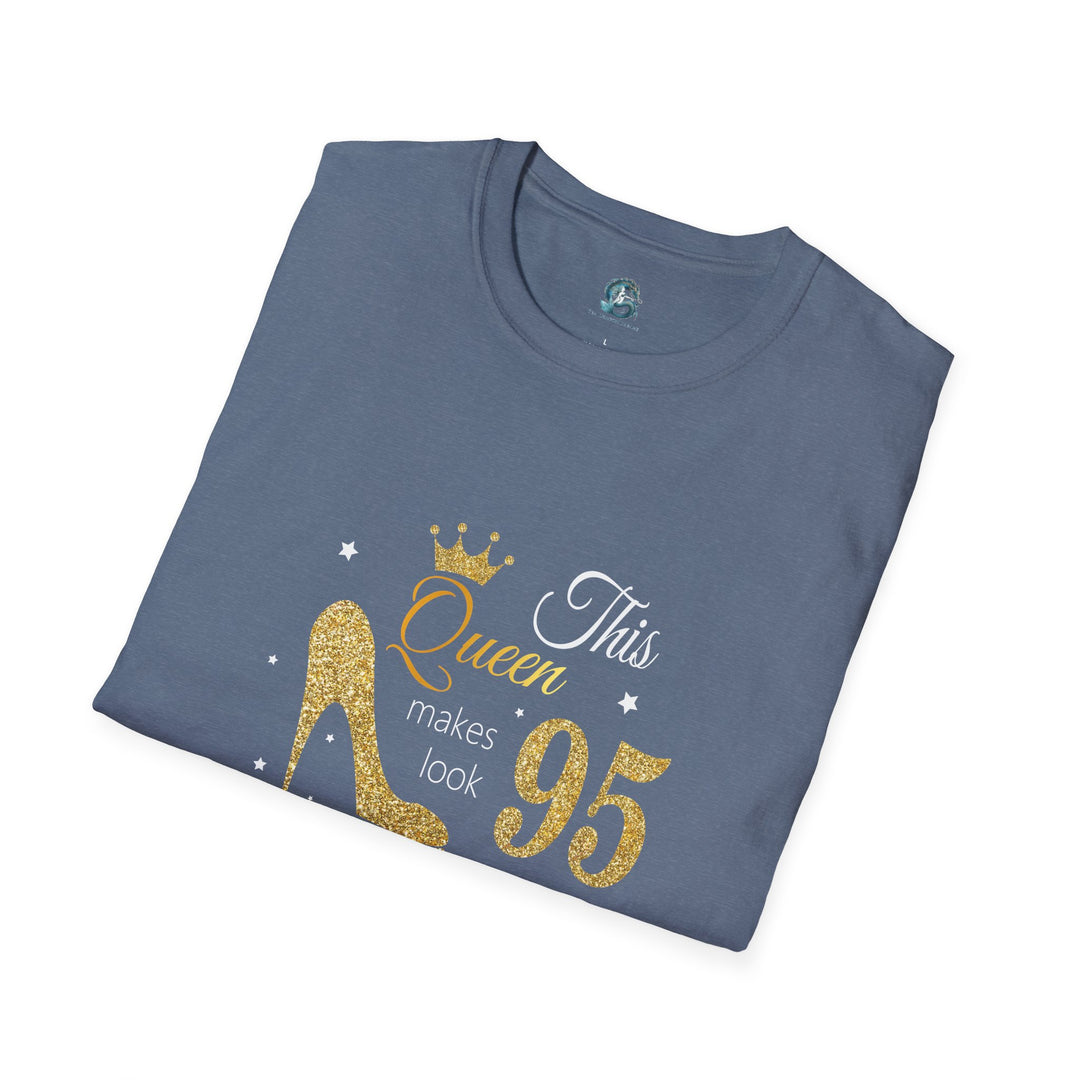 95 year old Fabulous Queen T-Shirt, Stylish Graphic Tee, Birthday Gift, Fashion Top, Statement Shirt