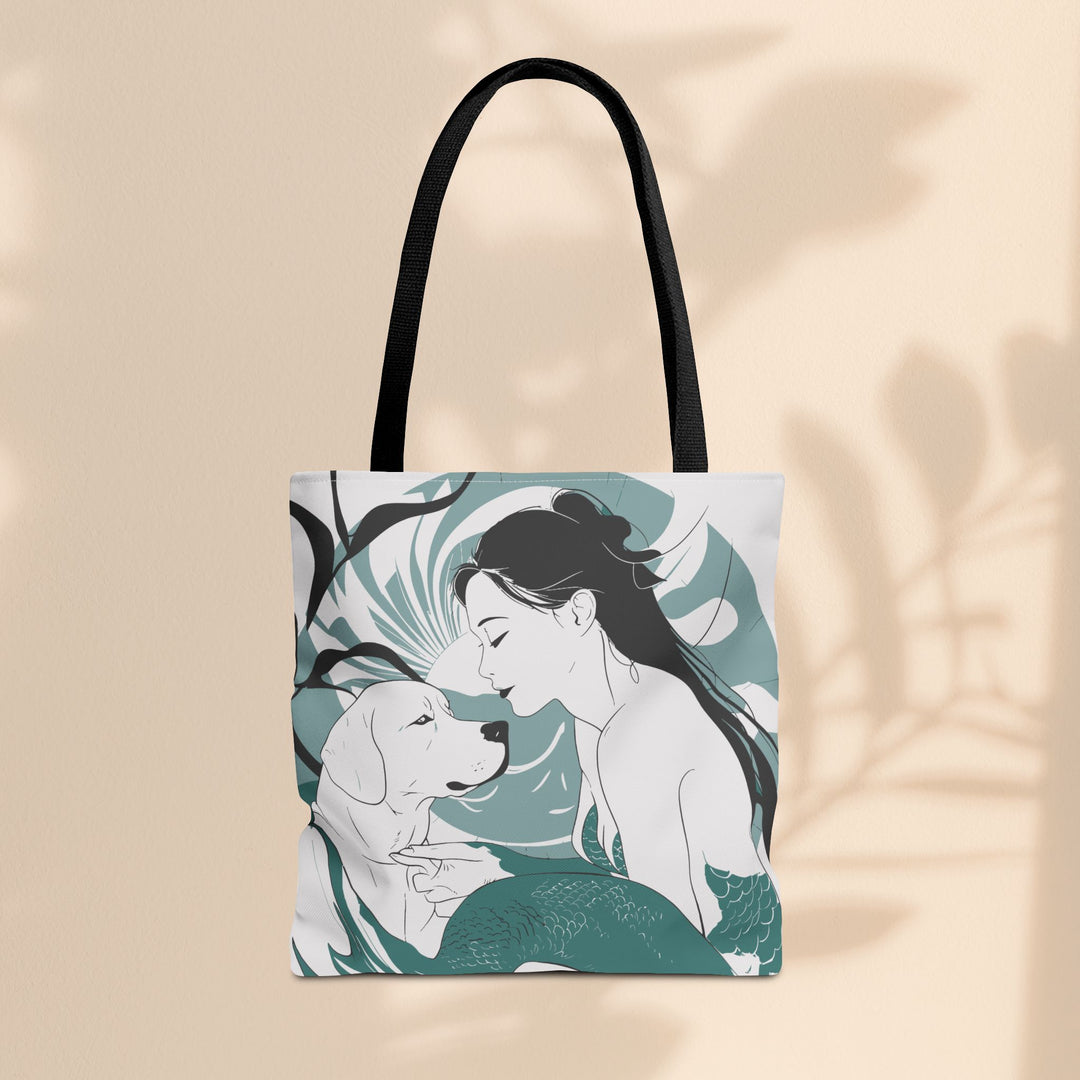 Tote Bag  - Japanese Mermaid with Dog