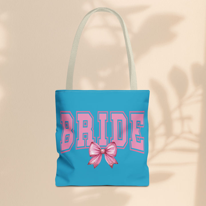 Bride Tote Bag with Bow | Bridal Shower Gift, Wedding Essentials, Bachelorette Party Accessory, Gift for Bridesmaids