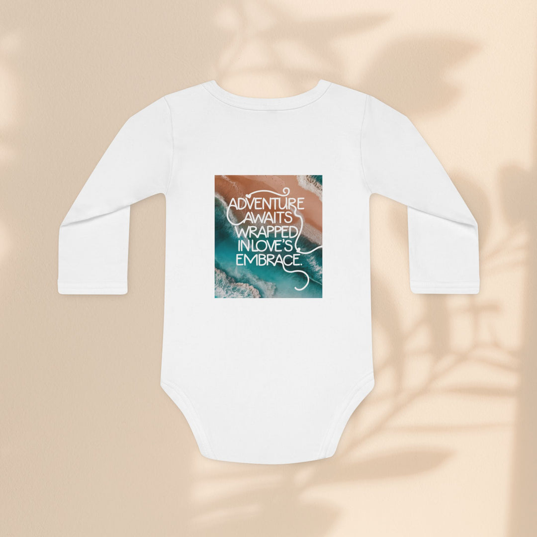 Baby Long-Sleeve Organic Bodysuit - Adventure Awaits