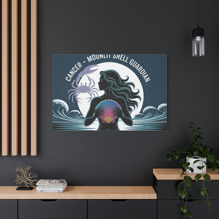 Zodiac Cancer Matte Stretched Canvas Wall Art