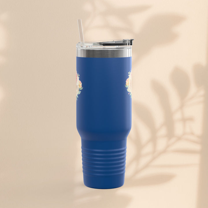 Floral Insulated Travel Mug for Moms - 40oz